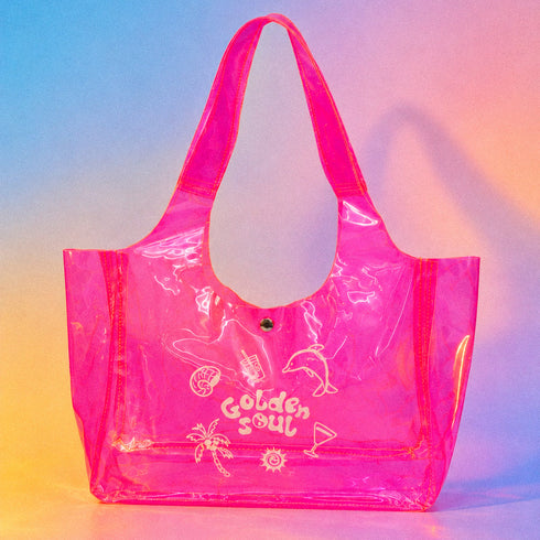 Bolsa Tote Transparente "Golden Soul"