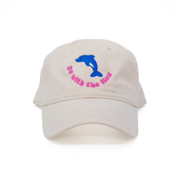 Gorra "Go With the Flow" – Crema