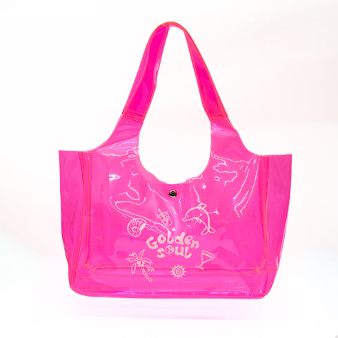 Bolsa Tote Transparente "Golden Soul"